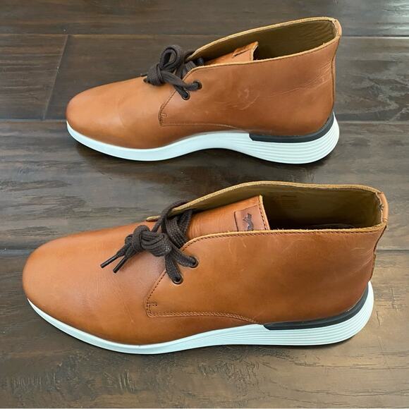 Wolf & Shepherd New W/Out Box Men Brown & White Leather Lace Up Boot Sz Various - Picture 3 of 8